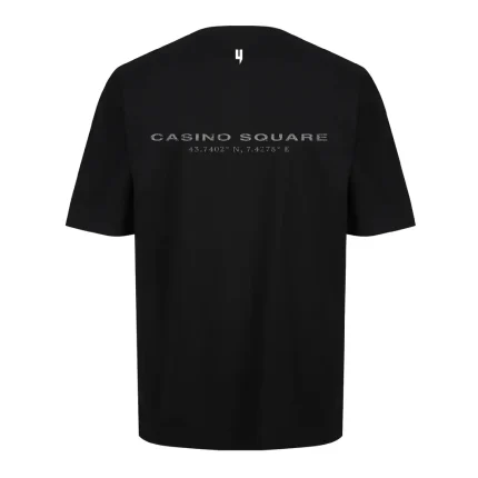 BLACK RELAXED FIT TEE MONACO LOGO (1)