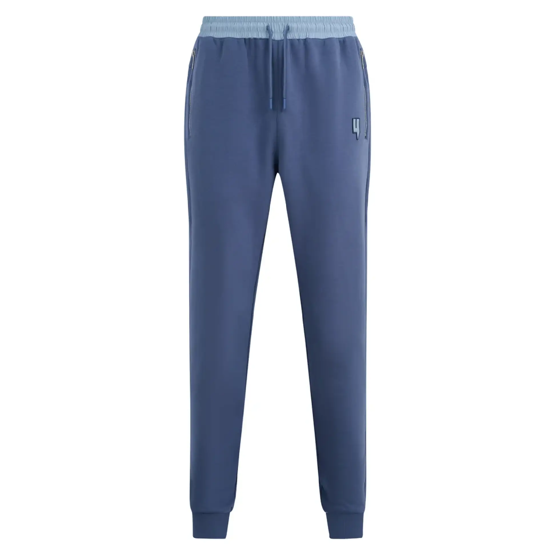 BLUE MIXED CONTRAST JOGGERS BLUE MIXED CONTRAST JOGGERS