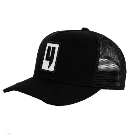 BOX LOGO CAP BLACK WHITE