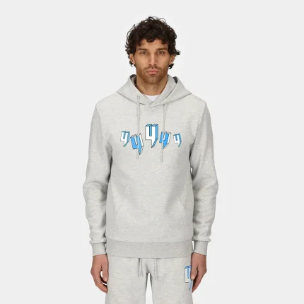 GREY HOODY FIVE Y LOGO BABY BLUE (1)