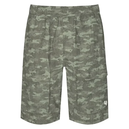 KHAKI CAMO CARGO SHORTS