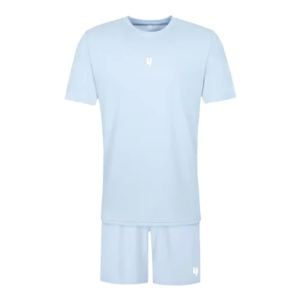 LOUNGEWEAR SET BABY BLUE WHITE