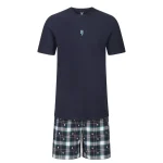 LOUNGEWEAR SET BLUE CHECK