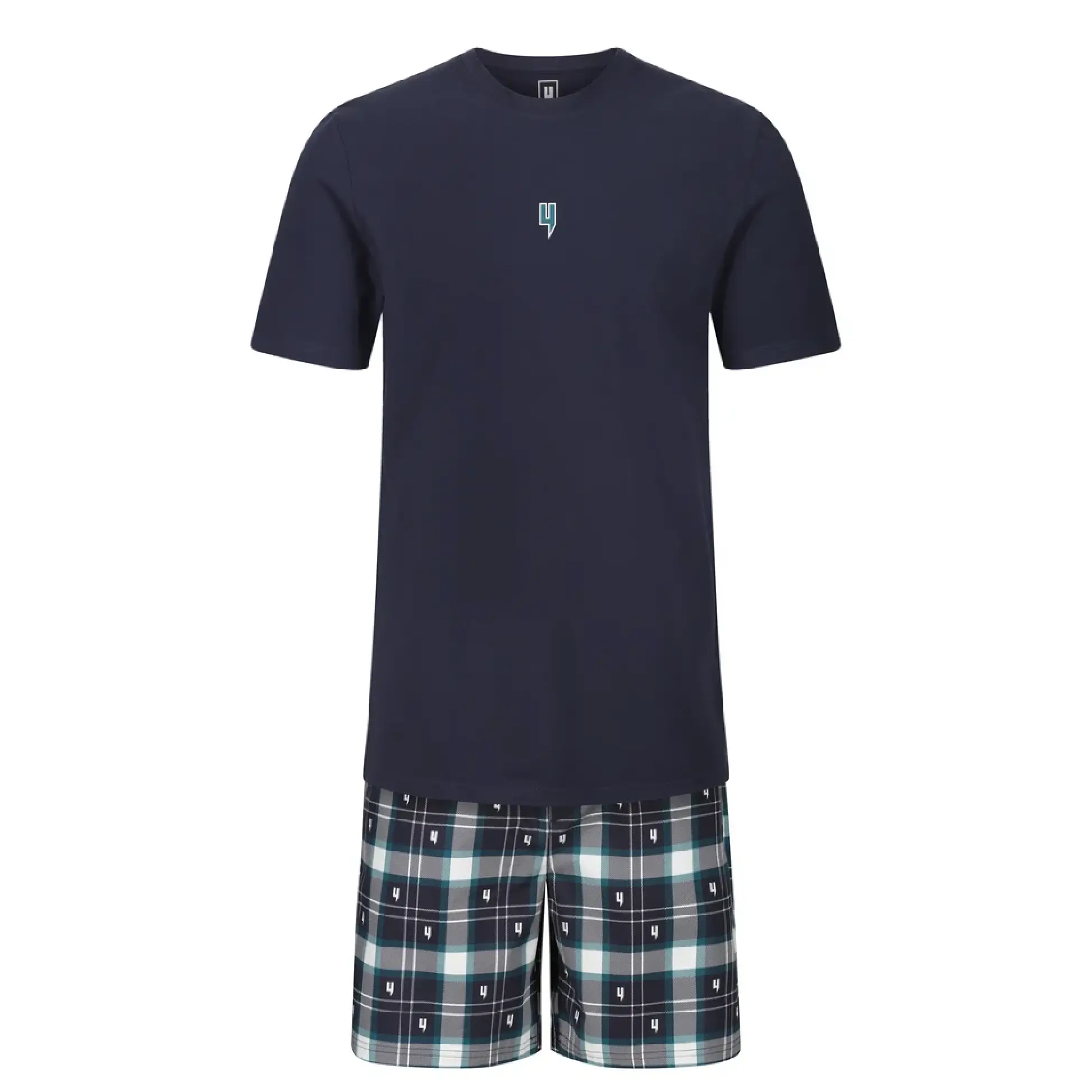 LOUNGEWEAR SET BLUE CHECK LOUNGEWEAR SET BLUE CHECK