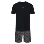 LOUNGEWEAR SET MULTI Y BLACK WHITE