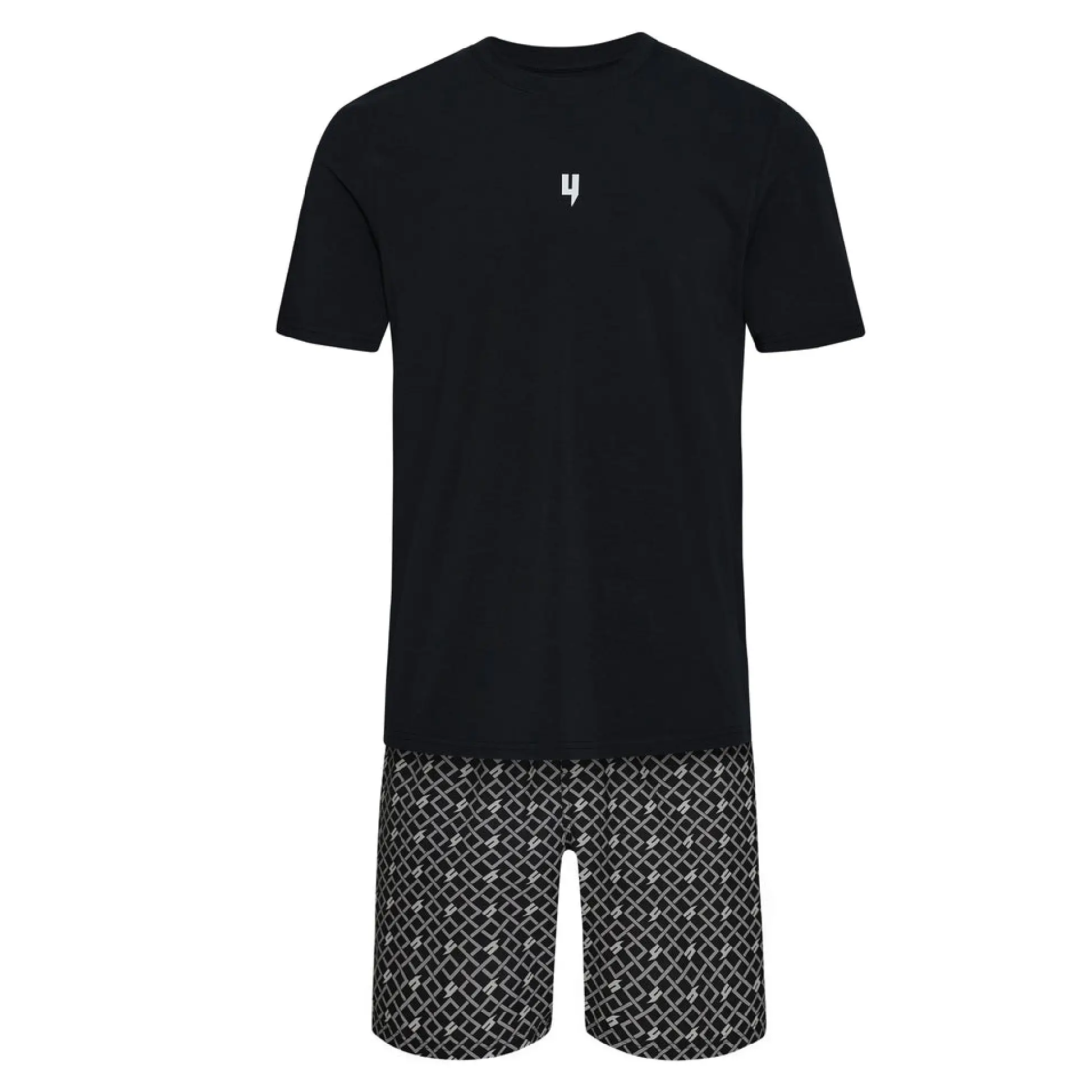 LOUNGEWEAR SET MULTI Y BLACK WHITE LOUNGEWEAR SET MULTI Y BLACK WHITE