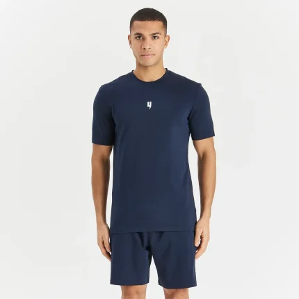 LOUNGEWEAR SET NAVY WHITE (1)