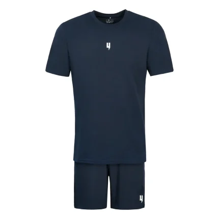 LOUNGEWEAR SET NAVY WHITE