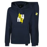 NAVY TRACKSUIT FOUR Y LOGO YELLOW