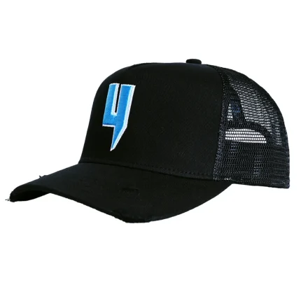 Y LOGO CAP BLACK BLUE Y