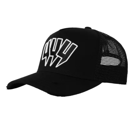 YYY CAP BLACK WHITE OUTLINE