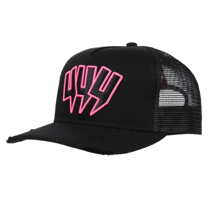 YYY CAP NEON PINK OUTLINE